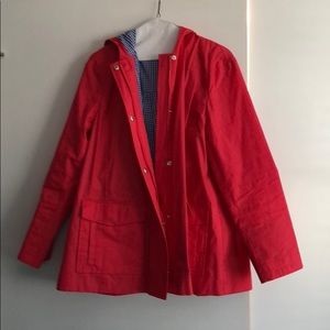 Pink spring rain coat